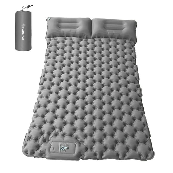 2 Person Camping Mat with Air Pillow Portable Air Mattress Waterproof Backpacking Sleeping Pad