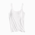 thumbnail image 4 of ORT Tank Tops for Women Built in Bra High Neck Racerback Shelf Bra Summer Cami Yoga Shirts Sleeveless Undershirt(Z03-White,M), 4 of 4