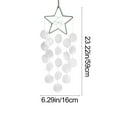 thumbnail image 3 of Usloyux under $5 Star Wind Chime, Star and Seashell Wind Chime Dreamcatcher Ornament, Woven Hanging Decor for Home Bedroom, Bohemian Style Room Decoration, 3 of 7