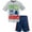Grey / blue, variant on PJ Masks Catboy Owlette Gekko Toddler Boys T-Shirt and Mesh Shorts Outfit Set Toddler to Big Kid