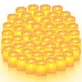 thumbnail image 1 of Velas LED Sin llama 50Pcs, Velas de Té de Luz LED Electrónicas,Velas Electricas Decorativas para Halloween, Navideñas Decoración, Año Nuevo Decoración y Otras fiestasdecorar, 1 of 7