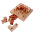 thumbnail image 3 of Juguete de inteligencia clásico chino, rompecabezas de madera 3D para y adultos perfke Juguete Kongming Lock, 3 of 8