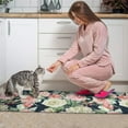 thumbnail image 3 of Pioneer Flower Floral Print Pattern Kitchen Rugs Sets Of 2,Anti Fatigue Kitchen Mat Rugs Non Slip Washable,Decorative Kitchen Floor Mats for Kitchen,Sink,Laundry,17"x30"+17"x47", 3 of 7