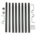 thumbnail image 1 of Estbridge 3 Pack Curtain Rod Adjustable 60-120 Inch  Expandable Spring Loaded Tension Rods for Window  Bathroom  Cupboard  Kitchen, 1 of 8