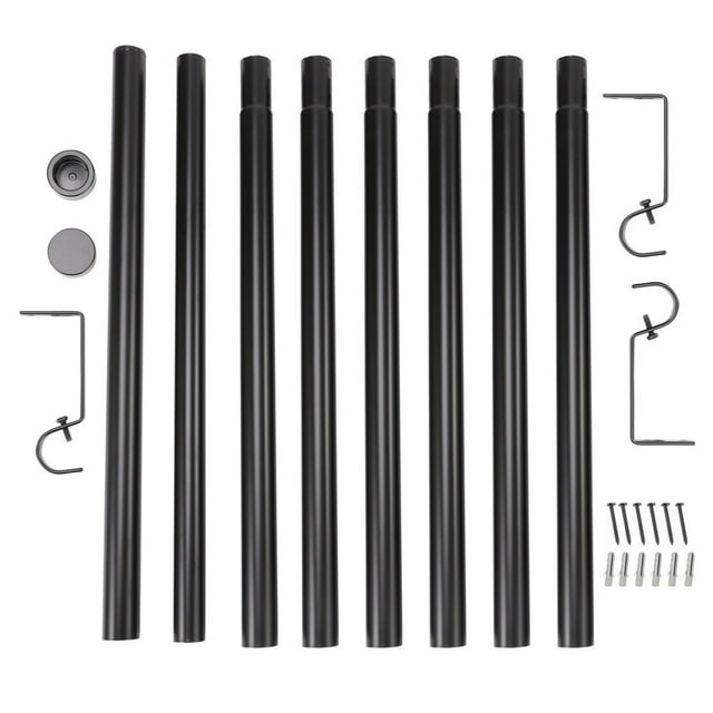 Estbridge 3 Pack Curtain Rod Adjustable 60-120 Inch Expandable Spring Loaded Tension Rods for Window Bathroom Cupboard Kitchen