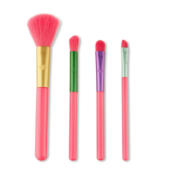 Taste Beauty Cosmetic Brush Set, Pink, 4 Pieces