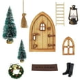 thumbnail image 2 of Fiudx Puerta Navideña, Modelo de Decoración Festiva de Madera, Encantadora Corona y Detalles de Globos, Diseño de Base Estable, Decoración Navideña o Idea de Regalo, Perfecta para Entusiastas de Las, 2 of 6