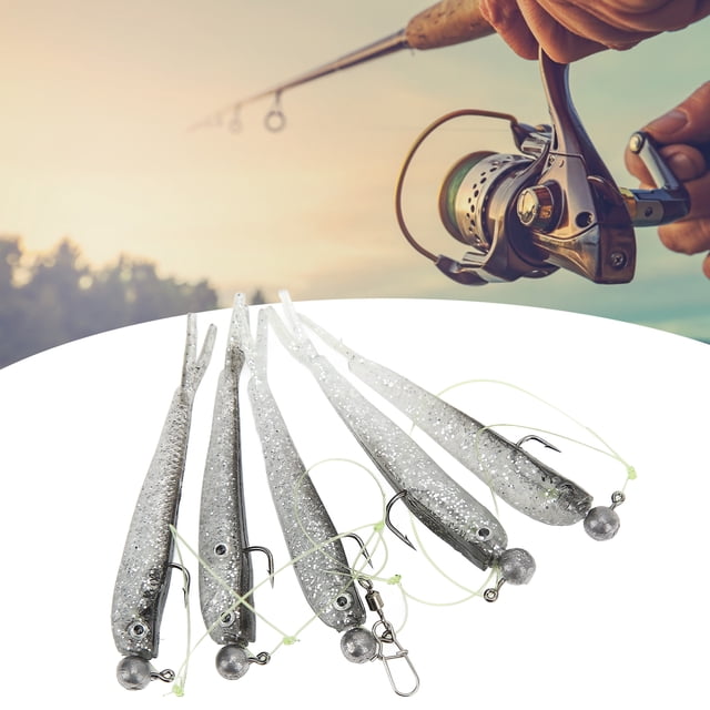 Rig 1 Set Umbrella Fishing Rig Kit Set Artificial Soft Fishing Lures Bait Rig for Freshwater
