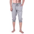 thumbnail image 2 of HDE Men's Cotton Casual Shorts 3/4 Workout Jogger Capri Pants Breathable Below Knee Short Pant with Two Pockets (Heather Gray, Medium), 2 of 3