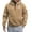 Khaki, variant on Men’s Tactical Hoodie With American Flag Print Warm Fleece Pullover Sweatshirt Drawstring Hood Kangaroo Pocket Stylish Black Design,Size M-3XL