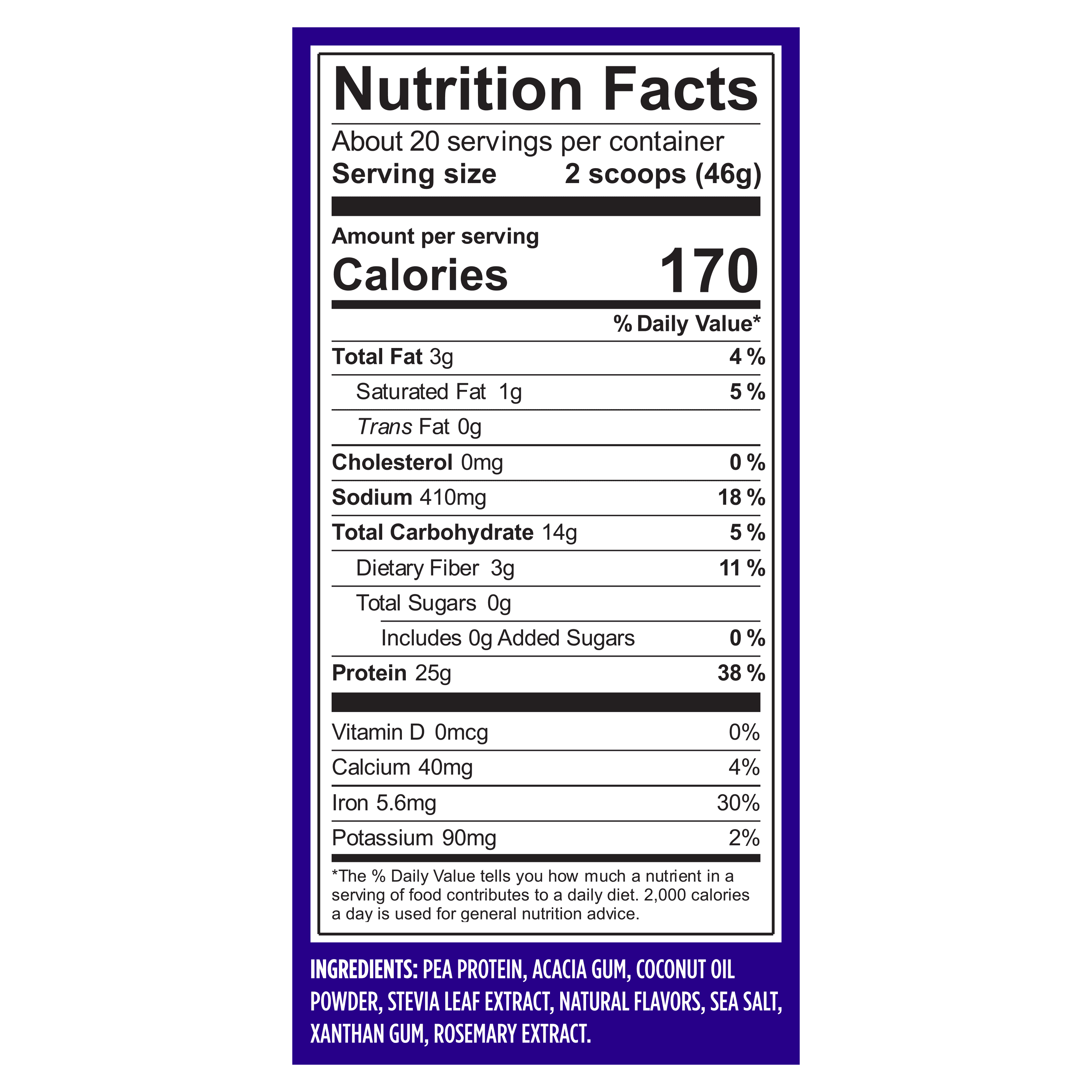 Vega - Original Protein Plant-Based Protein Powder, Vanilla, Gluten-Free, 25g Protein, 20 Servings (32.5oz)