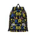 thumbnail image 7 of Easygd Rock Your Socks Canvas Backpack: Stylish, Lightweight, and Versatile with Large Capacity and Adjustable Straps –, 7 of 7