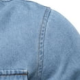 thumbnail image 6 of Maoxin Mens Jacket Men's Denim Workwear Jacket Loose Casual Men's Top Long Sleeved Hooded Casual Jacket/jacket Light Blue M, 6 of 7