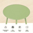 thumbnail image 3 of LAUSAINT HOME 18" Modern Outdoor Side Table, Small Round Steel Patio Table with Adjustable Footpads, Green, 3 of 6
