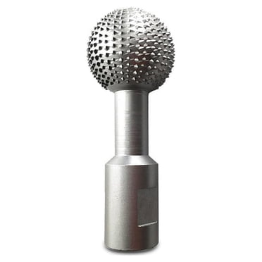 Boule de Gouge Broche en Acier au Carbone Gravure Puissance Meuleuse Ponceuse Professionnelle Polie Bois Rainure Meulage Abrasif 40mm Diamètre Broyeur Réutilisable 10mm