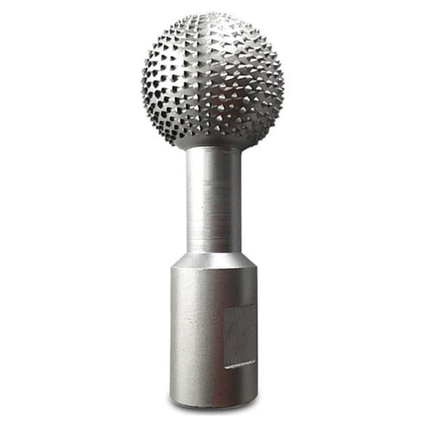 Riwesomey Ball Gouge husillo esférico acero al carbono pulido grabado potencia molienda cabeza ranura portátil reutilizable reemplazo Herramientas manuales y eléctricas 10 mm