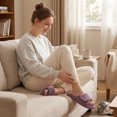 thumbnail image 2 of Ecetana Open Toe House Slippers for Women Memory Foam Bedroom Slippers Cozy Indoor House Shoes, 2 of 7