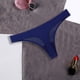 thumbnail image 2 of Gibobby Ropa interior de encaje sexy Bragas de seda de hielo de tiro bajo sin costuras para mujer Ropa interior sexy de color sólido(Azul,M), 2 of 3