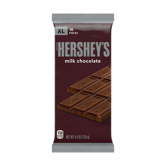 Hershey's Milk Chocolate XL Candy Bar, 16 pc - 4.4 oz (Pack of 1)