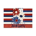 thumbnail image 1 of Ohufall Napperons de Table Patriotiques Rouges Blancs Bleus pour le 4 Juillet, la Journée du Souvenir et la Décoration de Fête à la Maison pour la Journée des Anciens Combattants, 1 of 6