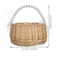 thumbnail image 2 of Hytrove Canasta Tejido De Sauce Con Asa Para Dulces O Regalos En Bodas Color Beige, 2 of 6