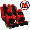 thumbnail image 1 of Car Seat Cover Full Set with Steering Wheel, Belt, & Head Rest Covers 11 Colors, 1 of 6