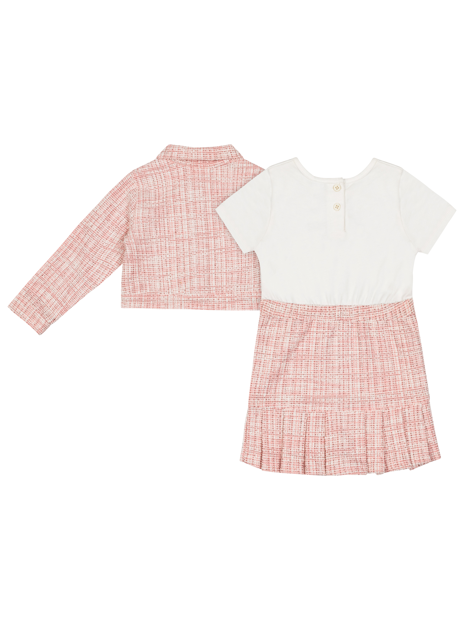 Little Lass Toddler Girls 2-Piece Dress and Jacket Set, Sizes 2T-4T