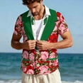 thumbnail image 6 of Valentine T-Shirt for Men Funny Printed Short Sleeve Button Down Summer Beach Casual Hawaiian Shirt,Valentines Gift Ideas for Him Shirt, 6 of 6