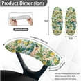 thumbnail image 6 of FKELYI Tropical Palm Tree Floral Print 3 Pcs Set Office Chair Cover with Removable Armrest Cover Anti-Dust Swivel Gaming Chair Protector Boss Armchair Decor, Large, 6 of 6