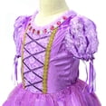 thumbnail image 4 of KAWELL 4t Princess Dress Costume Deluxe Party Christmas Fancy Dress Up for Girls, 4 of 6
