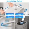 thumbnail image 3 of Disposable Toilet Bowl Brush and Holder Cleaning System with Cleanser-Infused Heads (40 Refills), 3 of 6