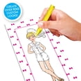 thumbnail image 3 of Barbie Fashion Plates All in One Studio by Horizon Group USA, Color, Design & Create Custom Outfits Unique to Your Fashionista, Crayons Included, Multi Colored, 3 of 6