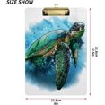 thumbnail image 2 of FMSHPON Ocean Turtle Clipboard Hardboard Wood Nursing Clip Board and Pull for Standard A4 Letter 13x9 inches, 2 of 7