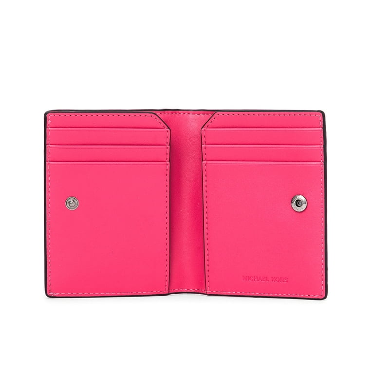 Michael Kors Pebbled Leather Snap Double Folio Card Case