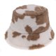 thumbnail image 1 of Sombreros De Cubo De Felpa Con Estampado De Vaca Para Otoño E Invierno, Sombrero Cálido Para Exteriores Con Cuerda Ajustable, Sombrero De Pescador Unisex Para Lavabo seitruly AP006287-05, 1 of 6