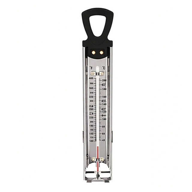 Visland Candy Thermometer 6-Zone Stainless Steel Clip-On Instant Read Cooking Thermometer for Deep Baking Frying Temperature Gauge