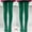 Green, variant on Women's 80 Denier Semi Opaque Tights High Waist Soft Solid Color Footed Pantyhose