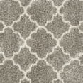 thumbnail image 5 of SAFAVIEH Hudson Jaye Geometric Shag Area Rug, Grey/Ivory, 9' x 9' Square, 5 of 11