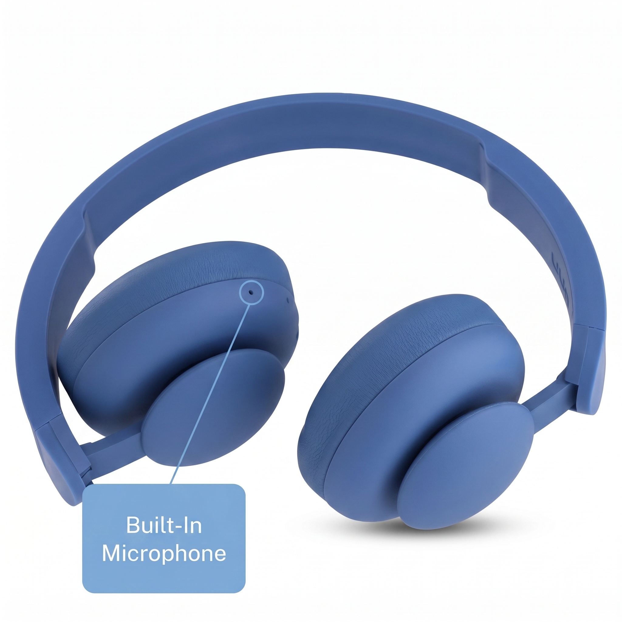 onn Audífonos Inalámbricos On-Ear, Azul 3