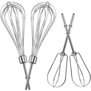 4Pieces Metal Hand Mixer Beaters W10490648 9707242 Replacement for