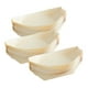thumbnail image 5 of 50 bandejas de madera con forma de barco, desechables, para servir comida, sushi, platos y vajilla. 19cmx10cm, 5 of 9