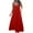 Red, variant on Lindreshi Summer Dresses for Women 2024 New Women's V-neck Solid Color Elegant Hanging Strap Dress