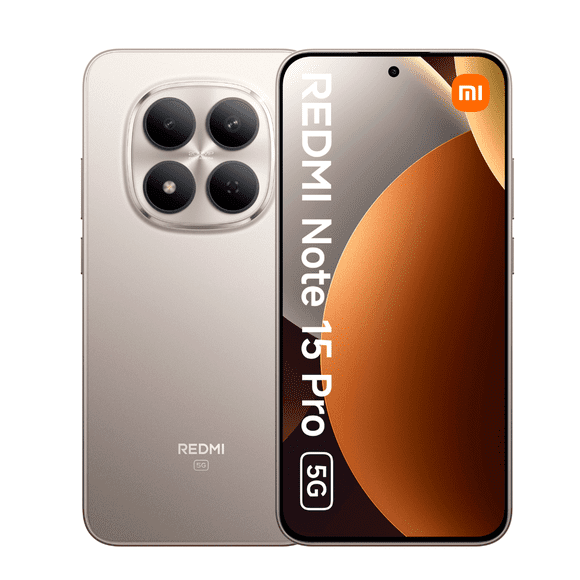 Smartphone Xiaomi Redmi Note 15 Pro 5G 8+512GB Gris Titanio Desbloqueado