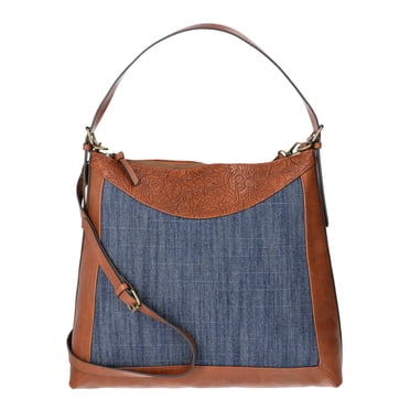 The Pioneer Woman Denim Hobo Crossbody Bag, Women’s
