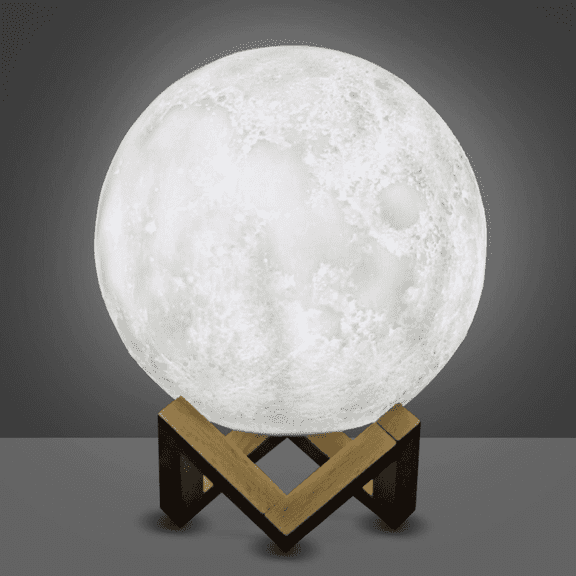 WBM Moon Lamp, 5.9-inch Night Light Table Lamp for Bedrooms and Office Room Decor, Usb Multicolor Lamp