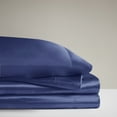 thumbnail image 6 of Comfort Classics Satin Navy Luxury 6 PC Sheet Set, King - Wrinkle Free, 6 of 18