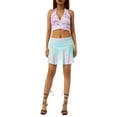 thumbnail image 2 of Caitzr Women Girls Swim Cover Ups Swimsuit Cover-up Skirts Short Mesh Sheer See-Thru Bikini Coverups, 2 of 7