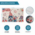 thumbnail image 6 of 4th of July Placemats Set of 4, Retro Patriotic Gnomes Flowers Flag Firework Placemats for Dining Table, Place Mats for Kitchen Tabletop, Waterproof Wipeable Dining Table Mats Set, 6 of 9