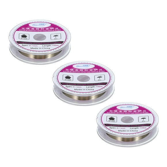 3 piezas de alambre de corte de pantalla de molibdeno de 100m, herramienta de reparación de separación de vidrio de teléfono LCD, 0.1mm