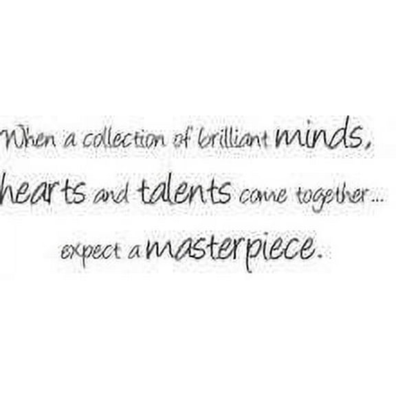 Custom Wall Decal When A Collection Of Brilliant Minds, Hearts.. Kids Bed Room - Home Decor Sticker Vinyl Wall